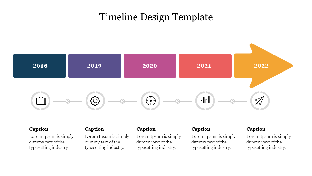 Free - Timeline Design Template Free Slide For Presentation